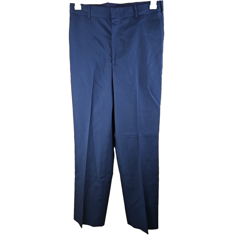 DSCP Blue Dress Military Trousers Sz 32R “C”Mens Poly-Wool Pants